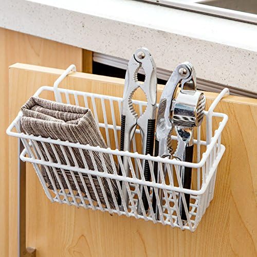 DAOME DAOME Iron Sink Shelf Organizer Soap Sponge Drain Stand Rack Towel Shelves Holder Cupboard Draining Storage Basket White 20x12x102 cm - Image 5