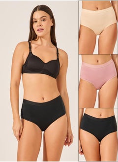 Styli Pack of 3 - Solid Full Briefs  - Image 1