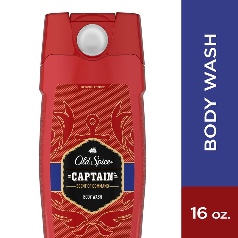 Old Spice Red Collection Body Wash for Men, Captain, 16 oz - Image 5