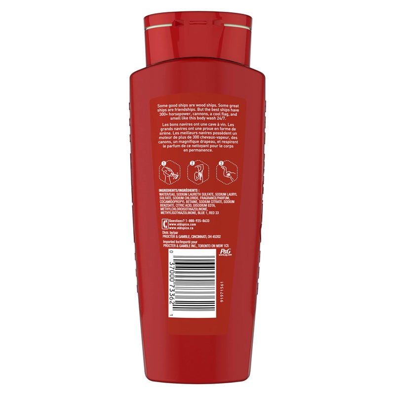 Old Spice Red Collection Body Wash for Men, Captain, 16 oz - Image 2