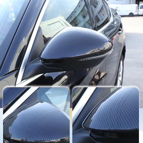 LLKUANG Car Rearview Mirror Cap Decoration Cover Compatible with Alfa Romeo Stelvio 2017-2024 Exterior Rearview Mirror Cover Cap (carbon fiber) - Image 5