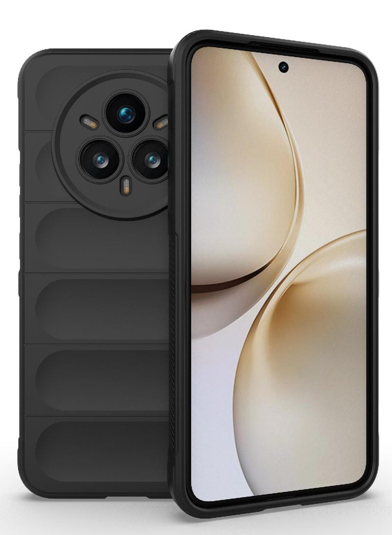 Phone case cover Magic Shield TPU + Silicone Shockproof Phone Case For  Realme 14 Pro Plus (Black) - Image 1