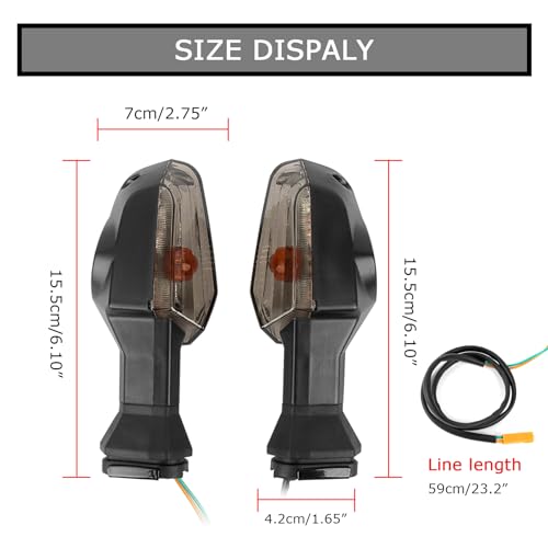 psler Front Rear Turn Signal Indicator Light Taillight for Ninja 650 ER-6F 2012-2016 for Ninja 300 EX300 2012-2016 and for Ninja 1000 2011-2017 - Image 3