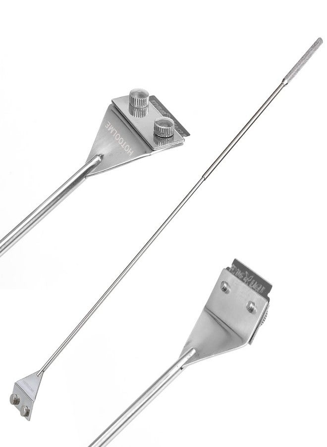 HOTOOLME Aquarium Scraper, 25.6" Stainless Steel Scraper Cleaning Razor with 10 Blades for Glass Aquarium Fish Tank - Image 5