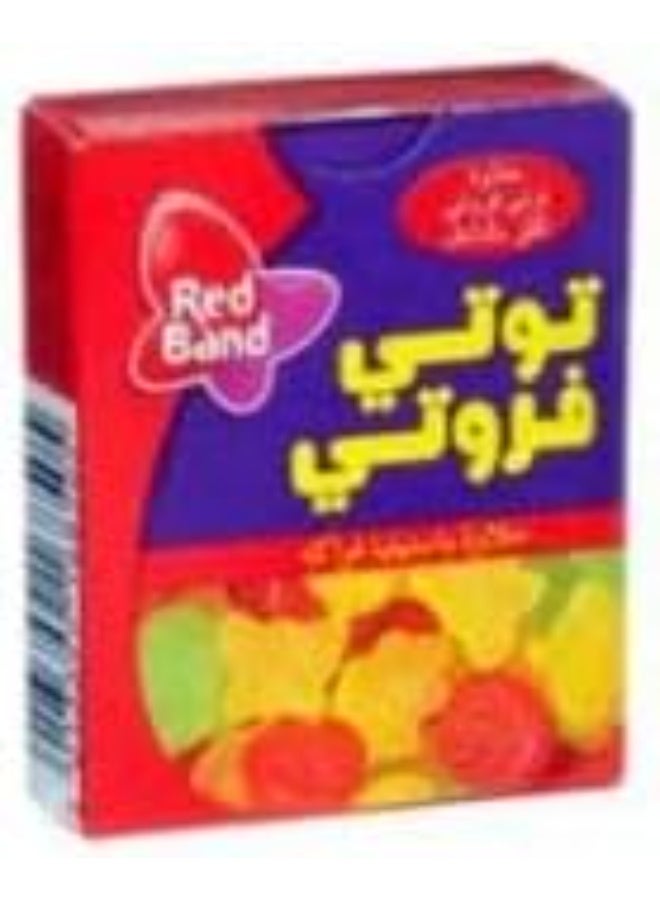 Tutti Frutti ToTTi Fruti Gummy Candy – Assorted Fruit Flavours, 15g x Pack of 12 – Chewy Gummy Sweets for Kids & Adults - Image 1