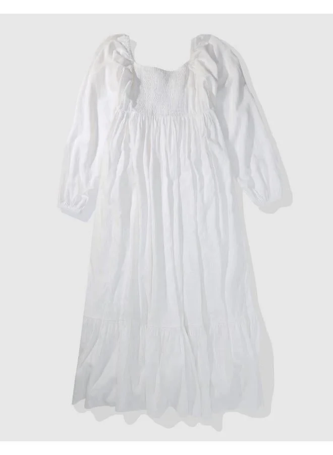 Aerie Tiered White Dress