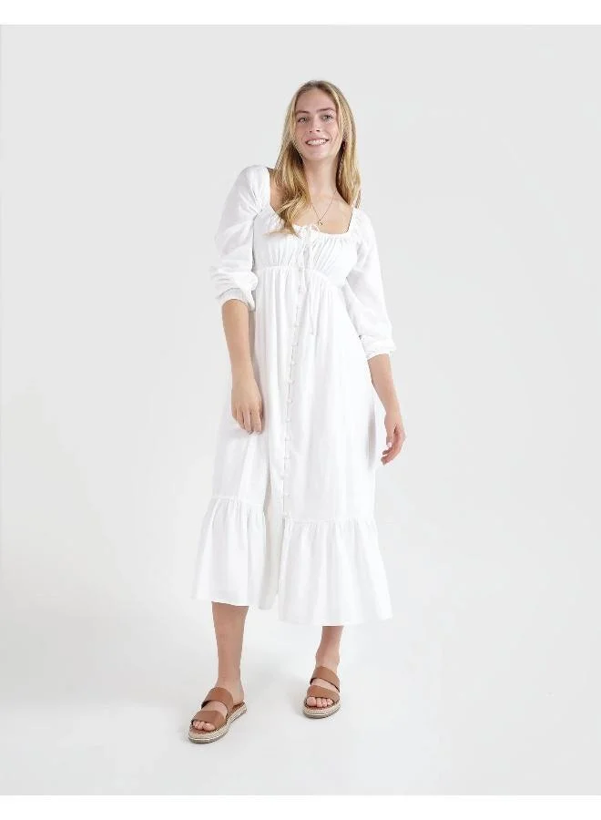 Aerie Tiered White Dress