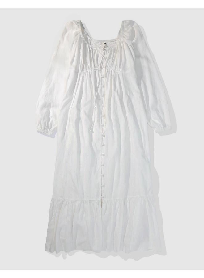 Aerie Tiered White Dress - Image 3