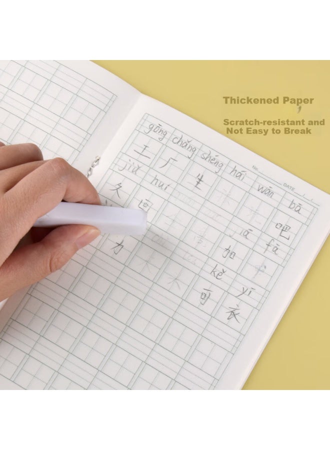 Kaisa (Kaisa) Chinese Character Practice Book 36K 20 Sheets 6 Grids 6 Rows Pinyin Field Grid Primary School Student Homework Exercise Book 10-Pack Ksp-0011 - Image 4