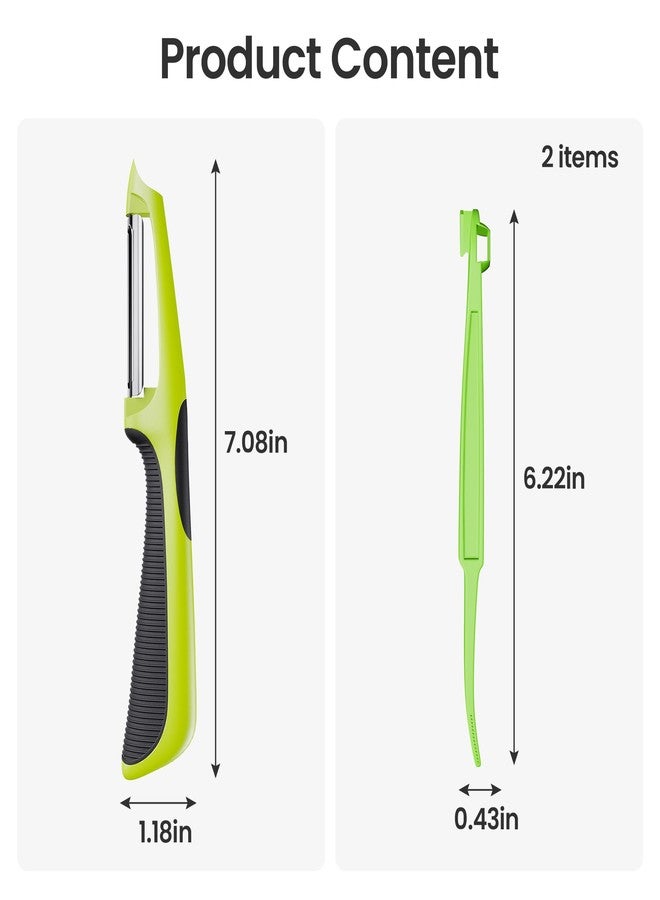 TYZUIAW Swivel Vegetable Peeler with Non-Slip Handles - Image 2