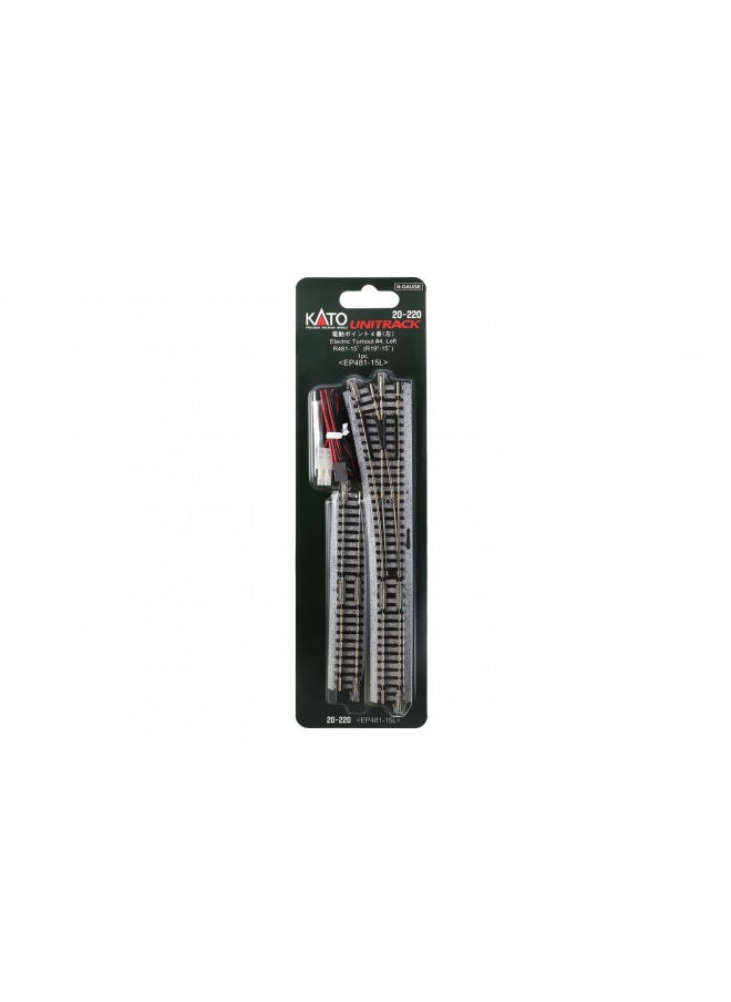 Kato USA, Inc. N #4 Remote Left-Hand Turnout, KAT20220