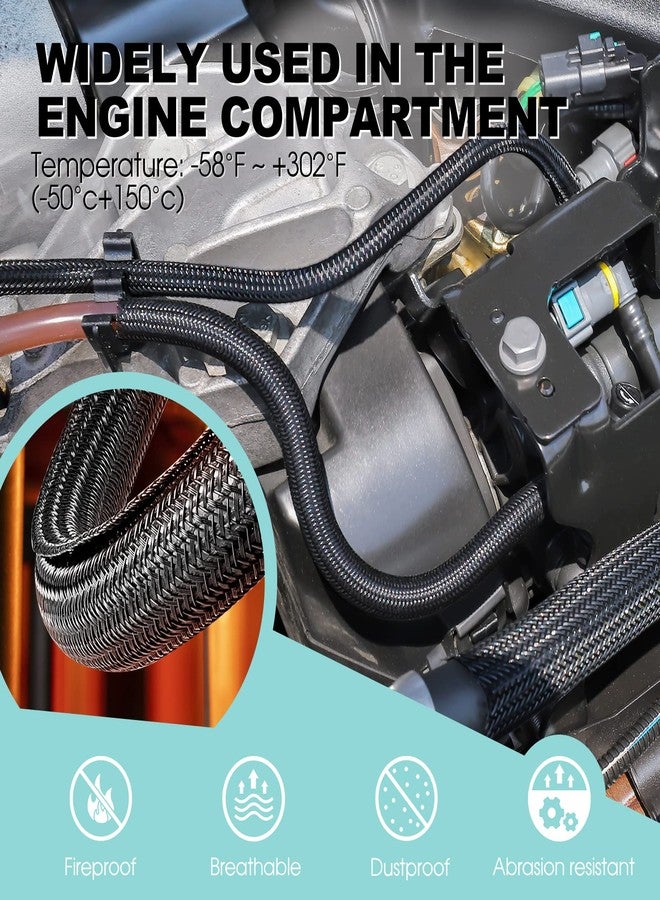 إيه جي بي تك عبوة من قطعتين من أغطية الكابلات المرنة القابلة للتعديل من AGPTEK، بطول 1.5 متر، لون أسود، مقاس 19-29 مم، 59 بوصة × 29 مم، غطاء كابل - Image 2