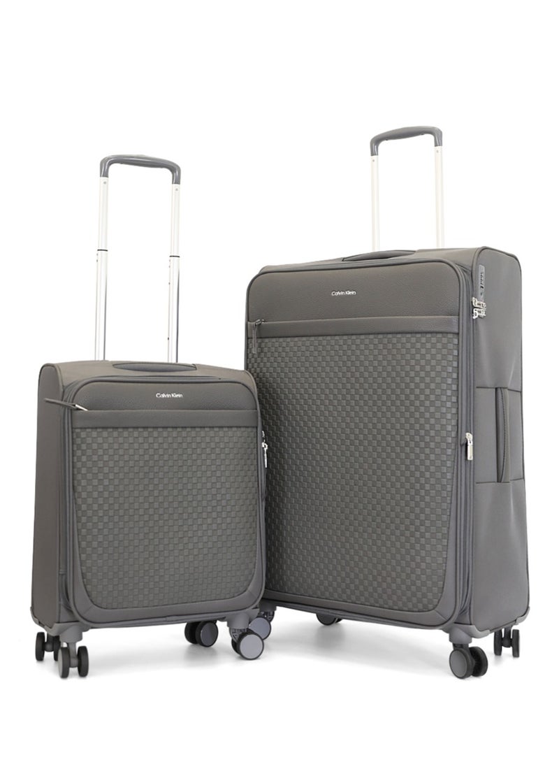 Calvin Klein 2-Piece Softshell Spinner Luggage Set | Lightweight, Flexible Packing for Smart Travelers - Image 1