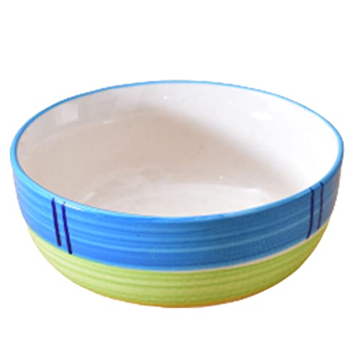 Kunhar Ceramic Serving Bowls (Green, 800 ml) - 1 Piece - Image 1