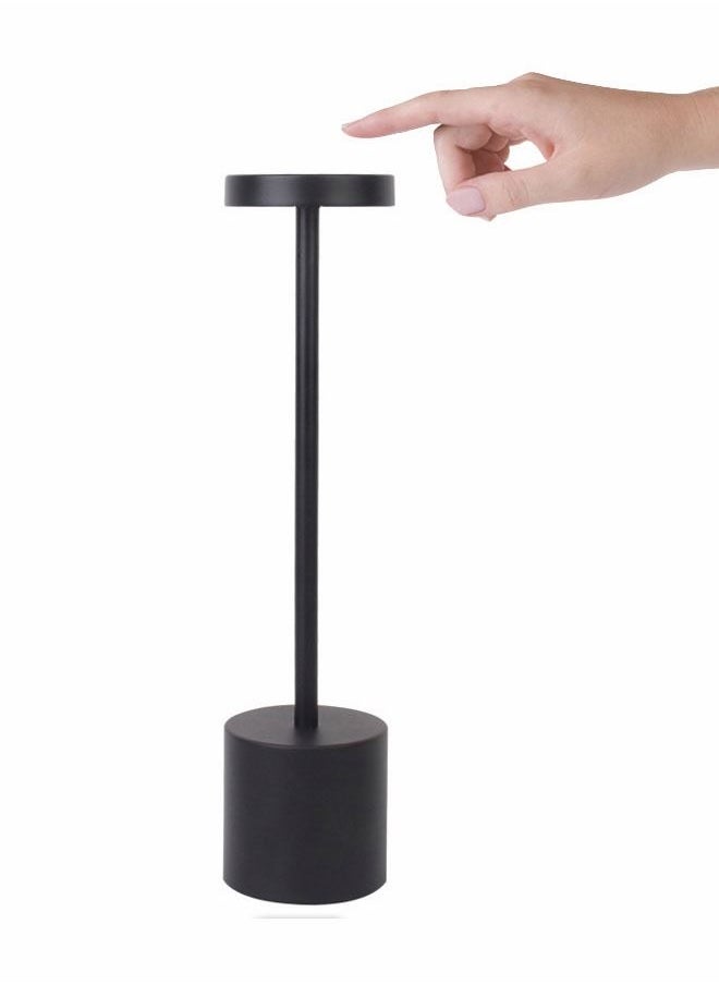Cordless Table Lamp LED Touch Lamp Rechargeable Desk Lamp with Stepless Dimming Charging Completed Tip Light Portable Night Light for Indoor Outdoor