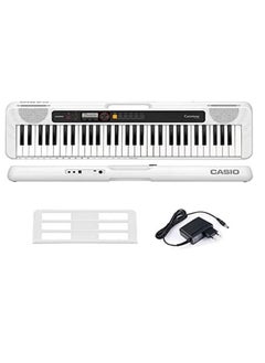 Casio Standard Musical Keyboard Beginner 61 keys 400 Built-in Tones Song Bank 60 Tunes CT-S200WE