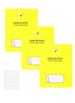 Psi 3-Piece Exercise Note Book Four Lined 200 Pages  - Image 1