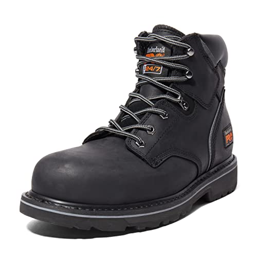 Timberland PRO Men's Pit Boss 6 Inch Steel Safety Toe Industrial Work Boot, Black, 11 W - Image 1