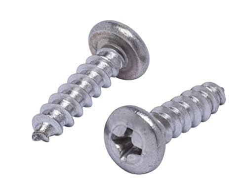 Bolt Dropper No. 10 x 1 Stainless Phillips Pan Head Wood Screws (100 Pack), 18-8 (304) Stainless Steel Commercial Grade Corrosion Resistant Choose Size by Bolt Dropper - Image 1