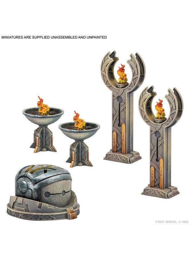 Atomic Mass Games Marvel: Crisis Protocol Battle for Asgard Terrain Pack - Enhance Your Battles with Asgardian Terrain! Tabletop Superhero Game, Ages 14+, 2 Players, 90 Minute Playtime, Made - Image 3