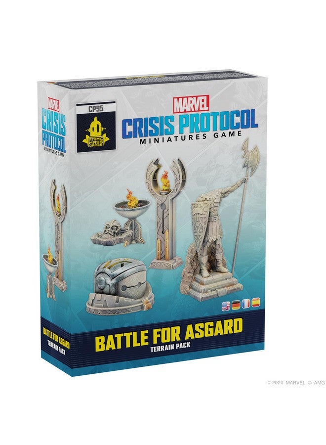 Atomic Mass Games Marvel: Crisis Protocol Battle for Asgard Terrain Pack - Enhance Your Battles with Asgardian Terrain! Tabletop Superhero Game, Ages 14+, 2 Players, 90 Minute Playtime, Made - Image 1