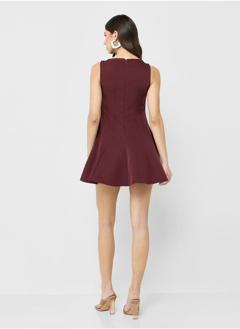 Ginger Belted Sleeveless Dress  - Image 2