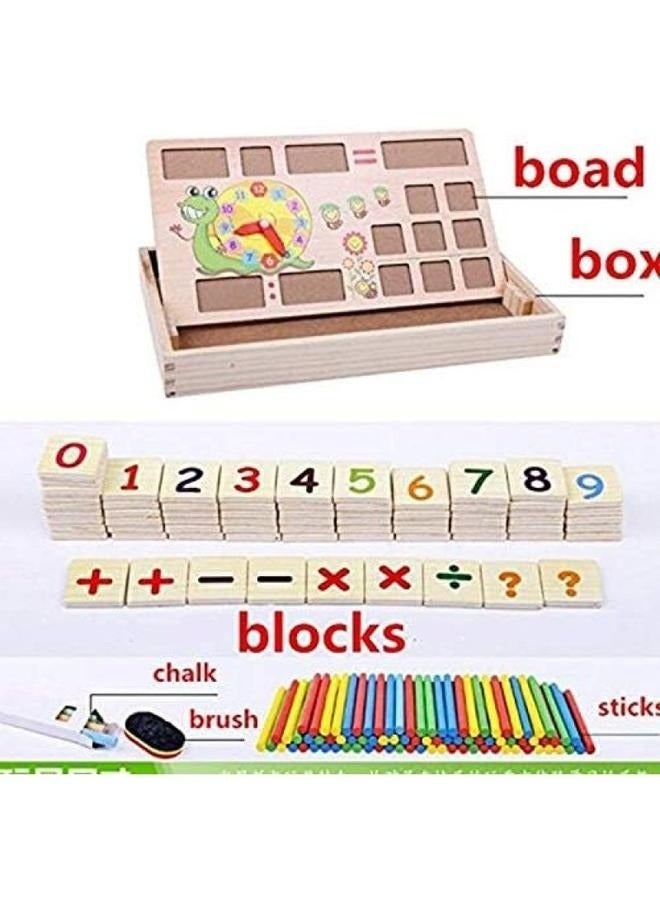 Numbers And Arithmetic Symbols Counting Sticks Box Montessori Baby Math Teaching Aids Multifunctional Math Operation and Drawing - Image 4
