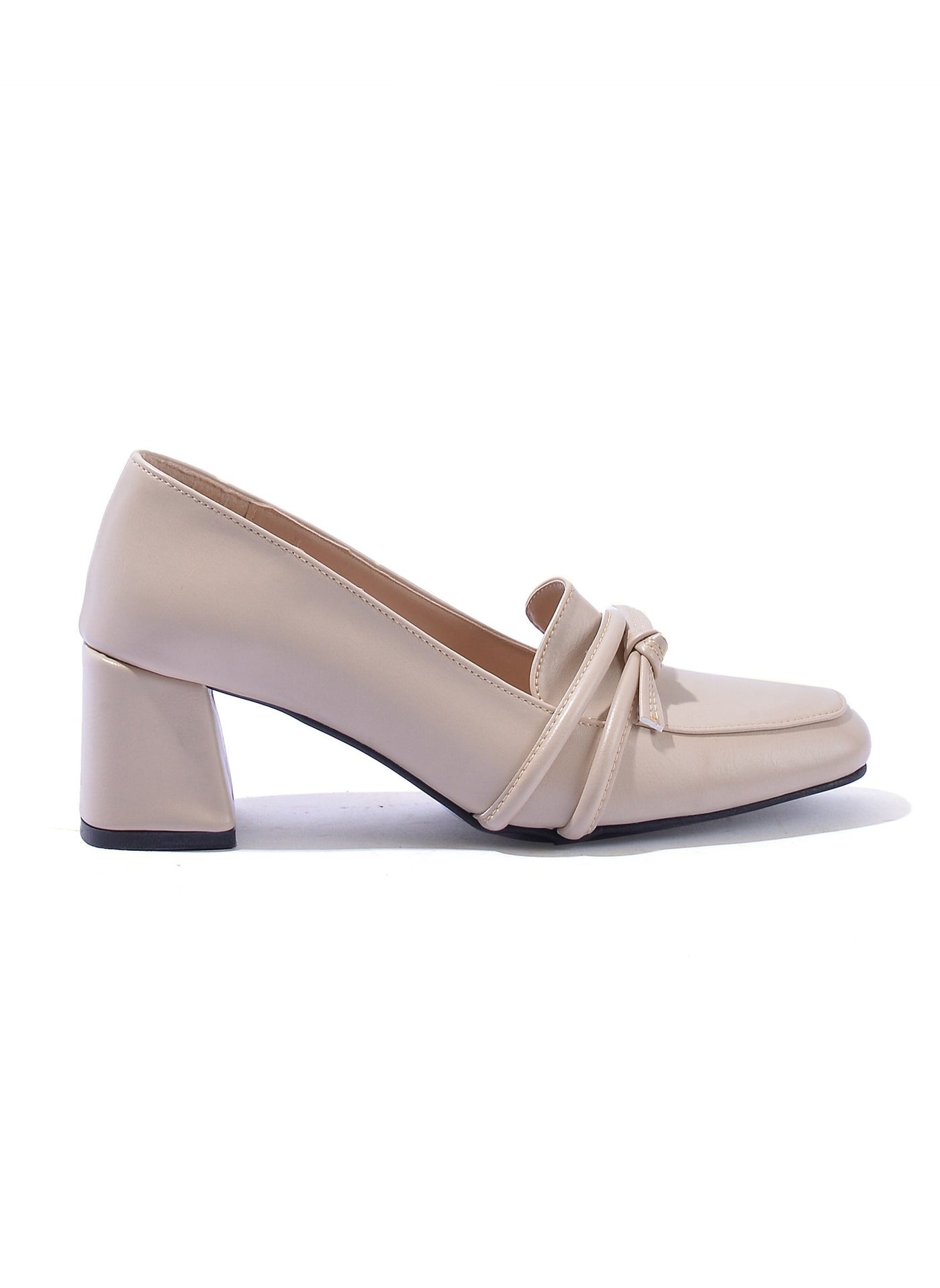 Shoes Heels Leather Stylish GZ-4 - Beige