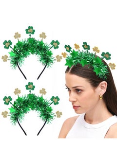 2 Pcs St.Patrick'S Day Headband Green Shamrock Headband Glitter Clover Head Irish Day Headpiece Carnival Hair Hoopholiday Cosplay Saint Patrick'S Day Hair Accessories For Women (Shamrock) - pzsku/ZED9109599BE6686A1C25Z/45/_/1718614723/2ba691c6-c39e-476c-91c4-bfd49da4e669