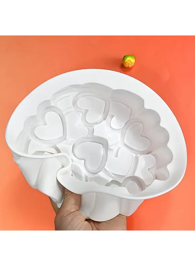 1pc Heart Shaped Silicone Nonstick 3D Baking Mold For Cake Dessert - Image 4