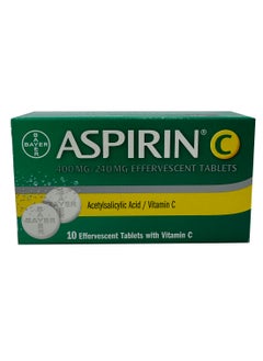 ASPIRIN Vitamin C , Effervescent Tablets 10S 
