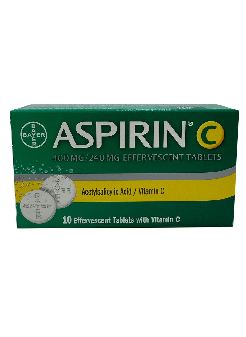 ASPIRIN Vitamin C , Effervescent Tablets 10S 