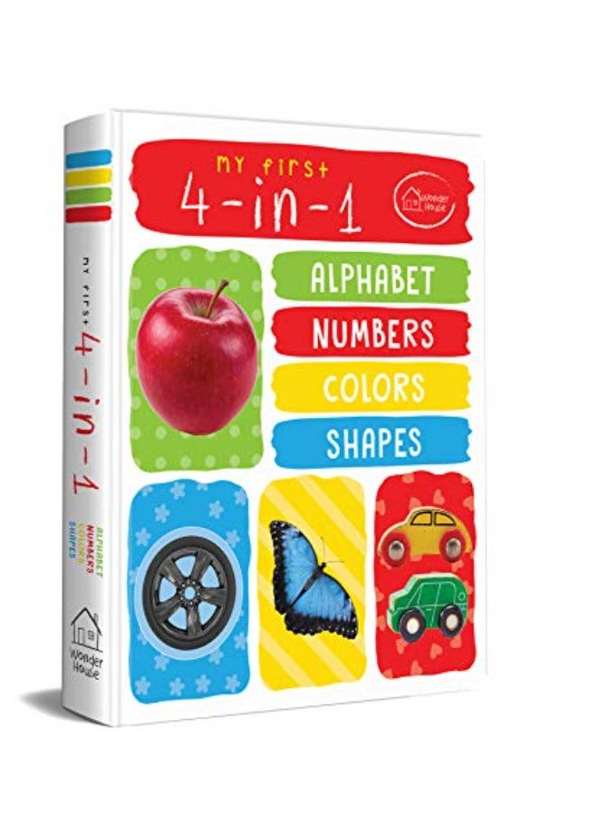 كتابي الأول 4 في 1: الأرقام، الألوان، الأشكال - كتب لوحية مبطنة