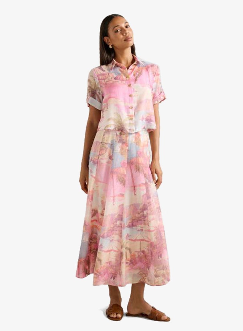 forever new Perla Printed Short Sleeve Shirt - Image 5