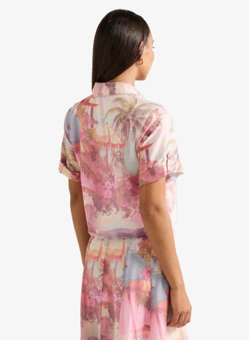 forever new Perla Printed Short Sleeve Shirt - Image 2