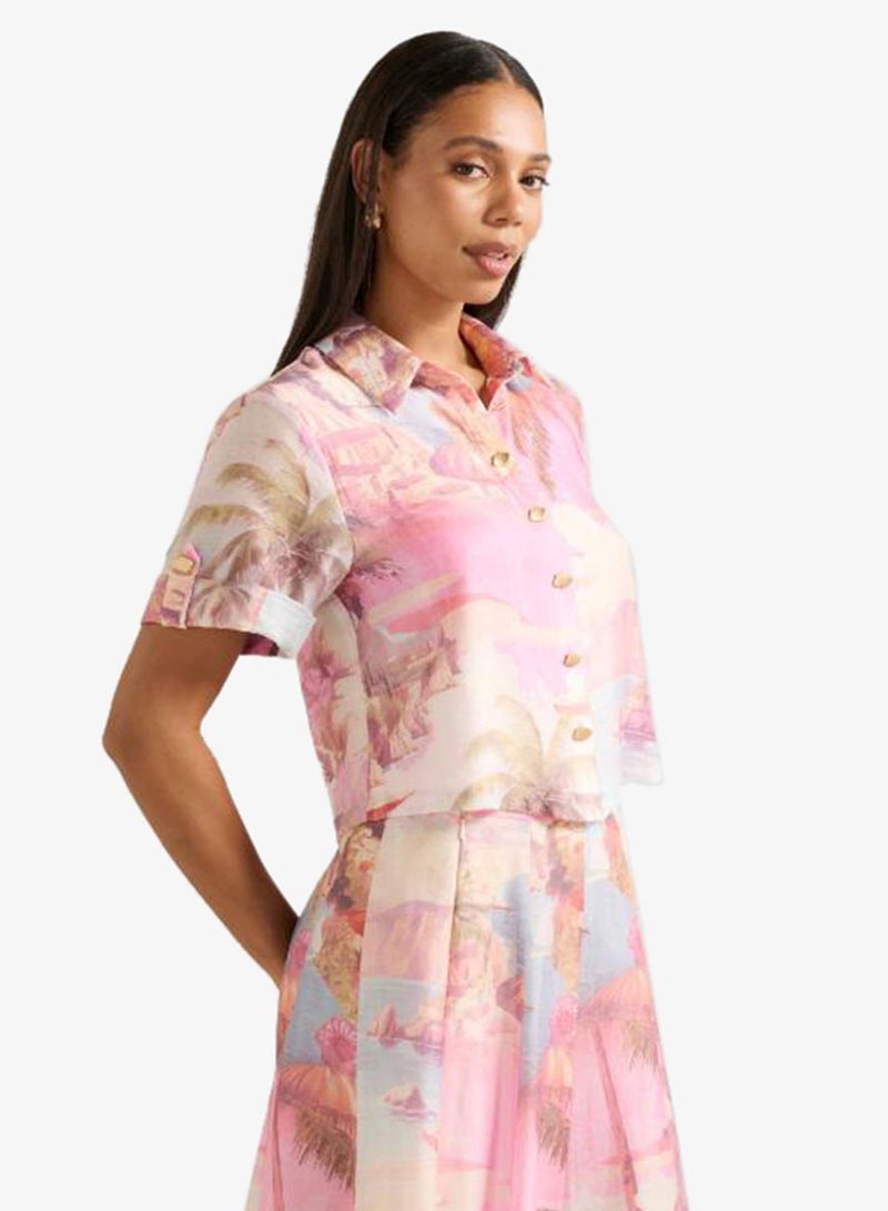 forever new Perla Printed Short Sleeve Shirt - Image 3