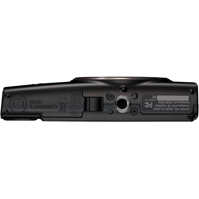 كانون كاميرا PowerShot ELPH 360 الرقمية مع تقريب بصري 12x وتثبيت الصورة - تدعم Wi-Fi و NFC (أسود) | مستشعر CMOS بدقة 20.2 ميجابكسل بحجم 1/2.3 بوصة، معالج Digic 4 Plus، تقريب بصري 12x مع تثبيت الصورة، دقة Full HD 1080p - Image 3