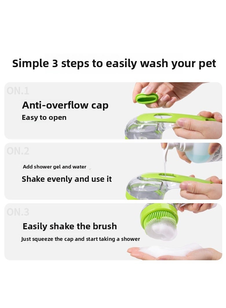 Goolsky Multifunctional Silicone Pet Bath Brush – Essential Bathing Tool for Cats and Dogs - Image 2