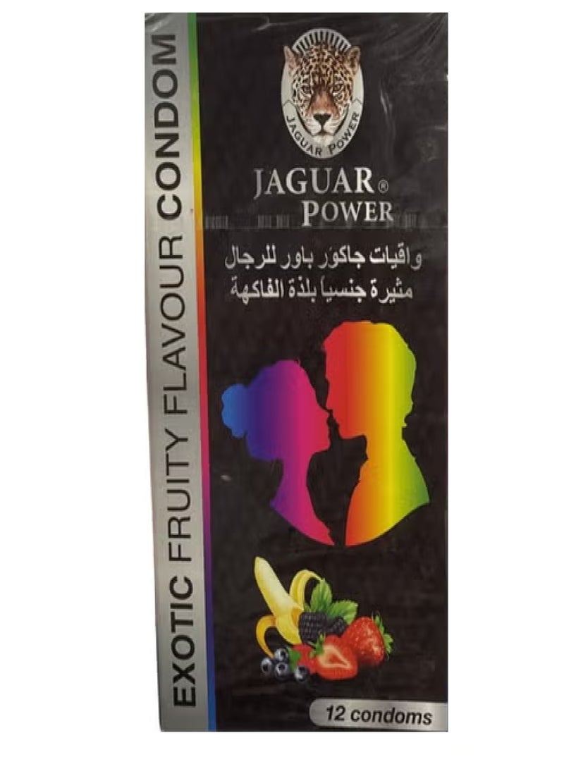 جاكوار باور واقيات جاكور باور بالفاكهة 12 واقي