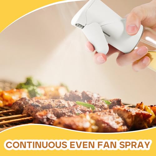 Shineforu Oil Sprayer for Cooking Upgraded 74oz Olive Oil Sprayer Mister Large Olive Oil Spray Bottle for Air Fryer Salads BBQ Kitchen Professional Oil Sprayer with Even MistWhite - Image 3