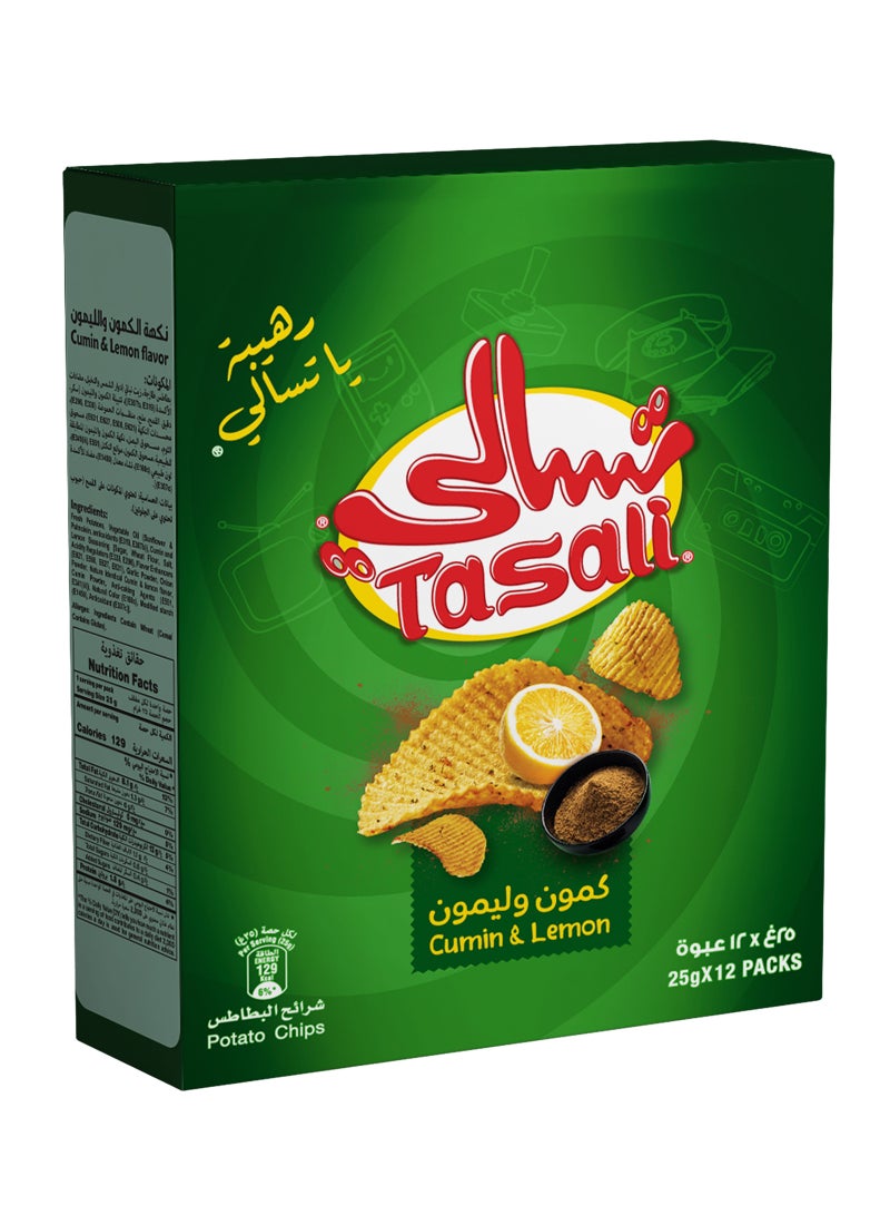تسالي رقائق البطاطس بنكهة الكمون والليمون - Image 1