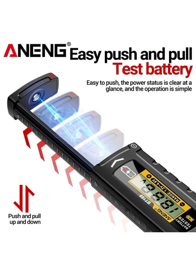 ANENG BT169 Digital Battery Tester Multi Channel Portable No Power Supply ABS Plastic - Image 4