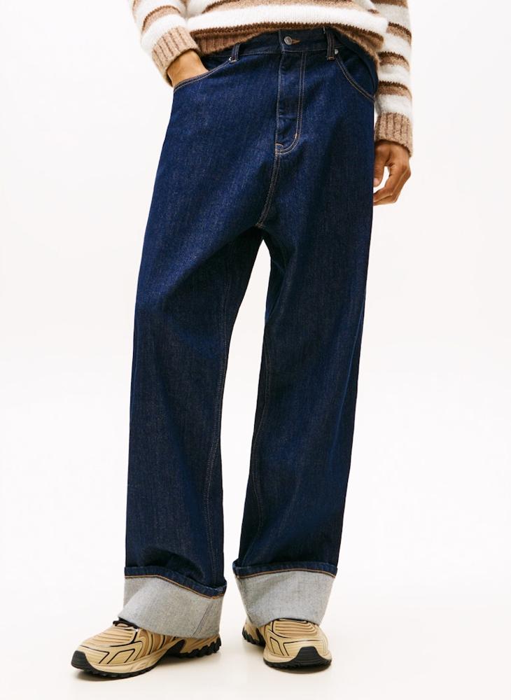 تومي جينز جينز واسع تيو تيرن أب - Image 1