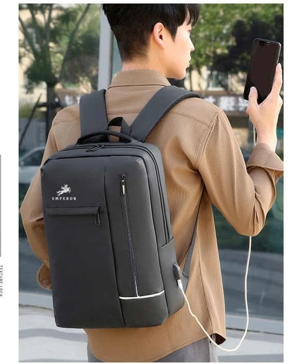 EMPEROR By True Human Backpack with USB Charing port Laptop bag/Office bag/College bag/Travel bag (LAKE) - Image 4