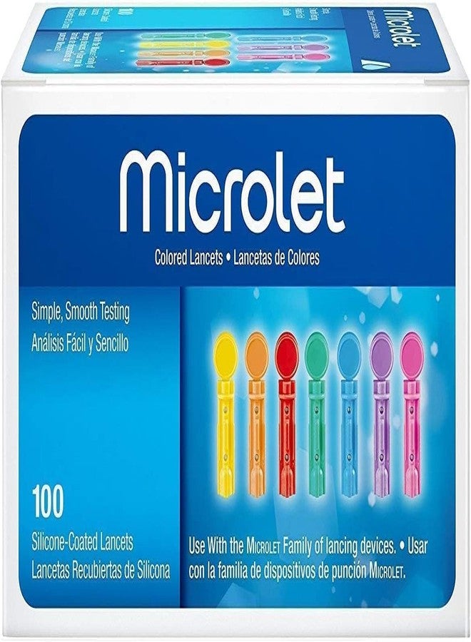 Micro-let Colored Lancets 100