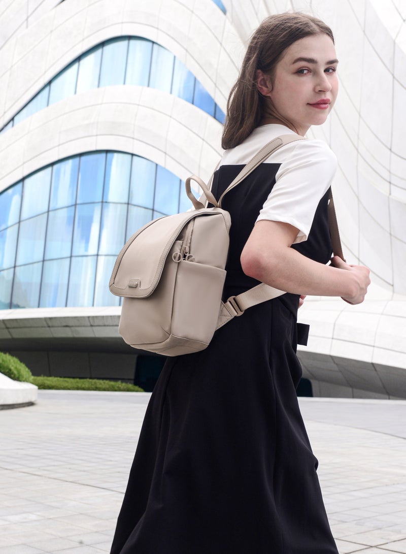 Chantria CB00621 Stylish Mini Backpack for Women, Small Casual Daypack, Lightweight Travel Shoulder Bag, Cute Fashion Backpack for Girls - Khaki  - Image 4