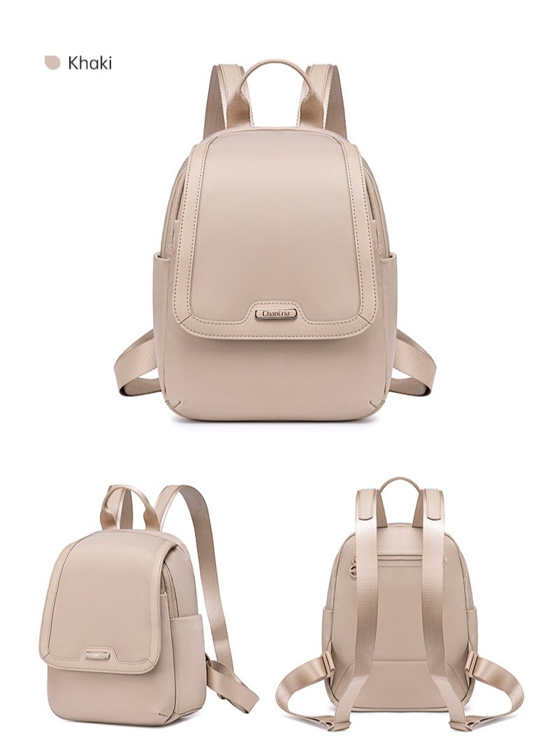 Chantria CB00621 Stylish Mini Backpack for Women, Small Casual Daypack, Lightweight Travel Shoulder Bag, Cute Fashion Backpack for Girls - Khaki  - Image 5