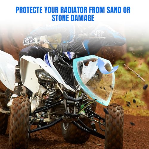 SLORIMOD Mesh Grill Radiator Guard Protector for Yamaha Raptor 700 700R 2013-2025 Accessories, Front Plastic Radiator Shield Grille Cover Replace #1PE-E2467-00-00 - Image 3