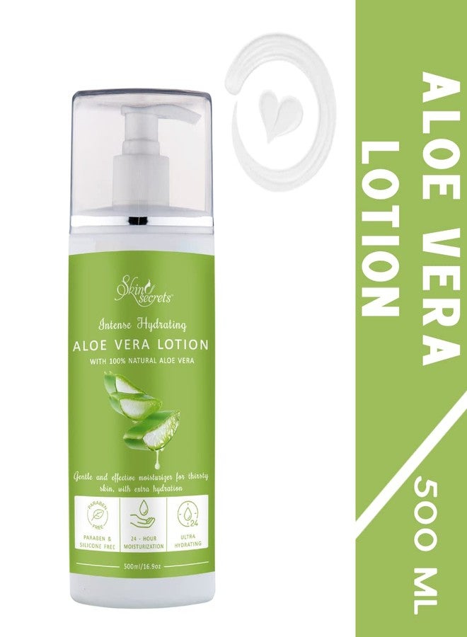 Skin Secrets Aloe Vera Lotion with Aloe Vera Extract for Hydrated & Plump Skin| Paraben & Silicone Free (500ml) - Image 1