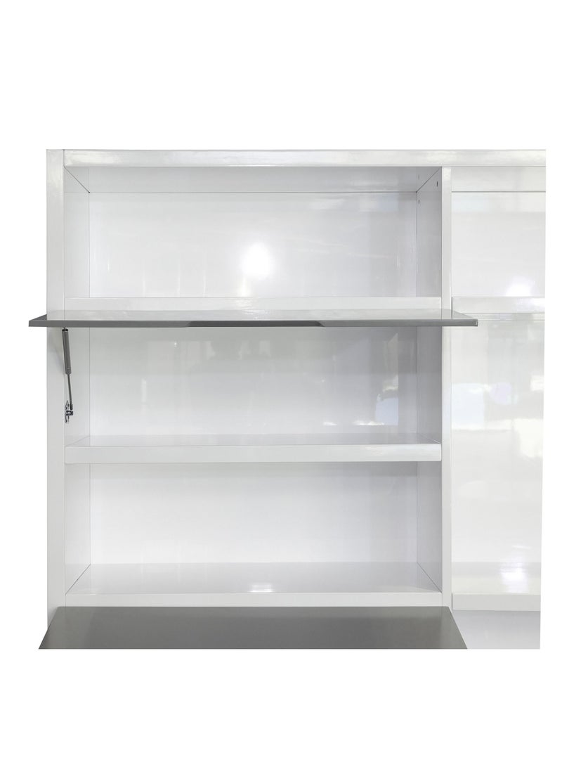 HUIMEI BG-9954 Office File Cabinet Glossy White Color  - Image 4